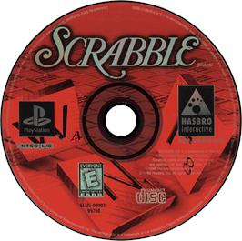 Artwork on the Disc for Scrabble on the Sony Playstation.