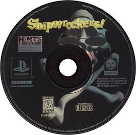 Artwork on the Disc for Shipwreckers! on the Sony Playstation.