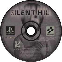 Artwork on the Disc for Silent Hill on the Sony Playstation.