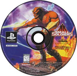 Artwork on the Disc for Small Soldiers on the Sony Playstation.