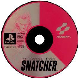 Artwork on the Disc for Snatcher on the Sony Playstation.