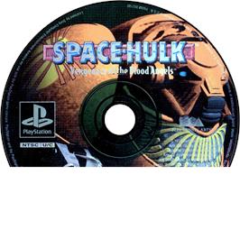 Artwork on the Disc for Space Hulk: Vengeance of the Blood Angels on the Sony Playstation.