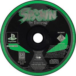 Artwork on the Disc for Spawn: The Eternal on the Sony Playstation.