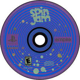 Artwork on the Disc for Spin Jam on the Sony Playstation.