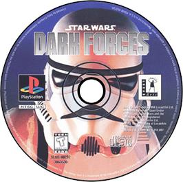 Artwork on the Disc for Star Wars: Dark Forces on the Sony Playstation.
