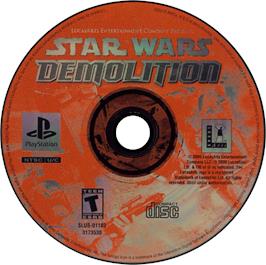 Artwork on the Disc for Star Wars: Demolition on the Sony Playstation.
