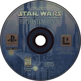 Artwork on the Disc for Star Wars: Episode I - The Phantom Menace on the Sony Playstation.