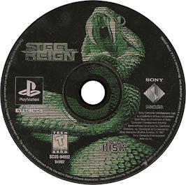 Artwork on the Disc for Steel Reign on the Sony Playstation.