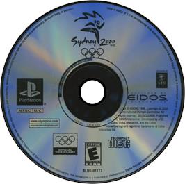 Artwork on the Disc for Sydney 2000 on the Sony Playstation.