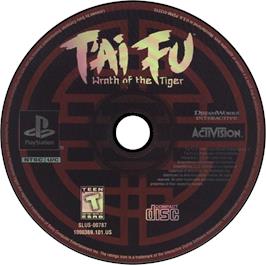 Artwork on the Disc for T'ai Fu: Wrath of the Tiger on the Sony Playstation.