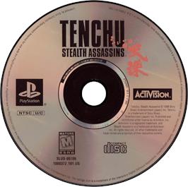 Artwork on the Disc for Tenchu: Stealth Assassins on the Sony Playstation.