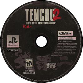 Artwork on the Disc for Tenchu 2: Birth of the Stealth Assassins on the Sony Playstation.