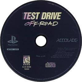 Artwork on the Disc for Test Drive: Off-Road on the Sony Playstation.