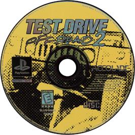 Artwork on the Disc for Test Drive: Off-Road 2 on the Sony Playstation.