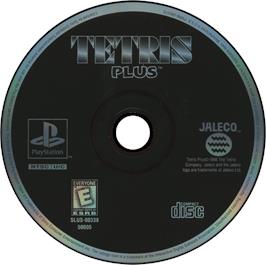 Artwork on the Disc for Tetris Plus on the Sony Playstation.