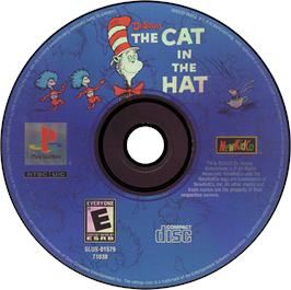 Artwork on the Disc for The Cat in the Hat on the Sony Playstation.