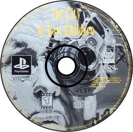 Artwork on the Disc for The City of Lost Children on the Sony Playstation.