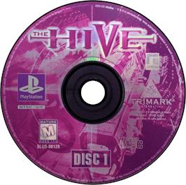 Artwork on the Disc for The Hive on the Sony Playstation.