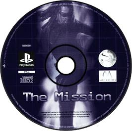 Artwork on the Disc for The Mission on the Sony Playstation.