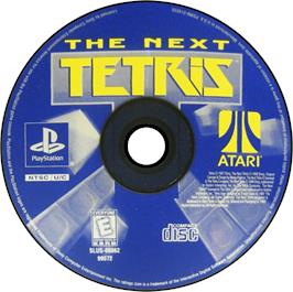 Artwork on the Disc for The Next Tetris on the Sony Playstation.
