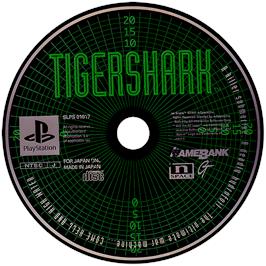 Artwork on the Disc for Tigershark on the Sony Playstation.