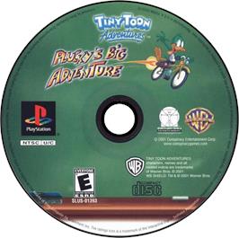 Artwork on the Disc for Tiny Toon Adventures: Plucky's Big Adventure on the Sony Playstation.