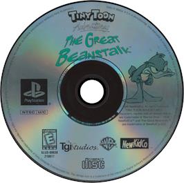Artwork on the Disc for Tiny Toon Adventures: The Great Beanstalk on the Sony Playstation.