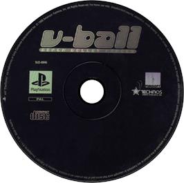 Artwork on the Disc for V-Ball: Beach Volley Heroes on the Sony Playstation.