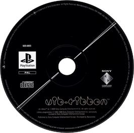 Artwork on the Disc for Vib Ribbon on the Sony Playstation.