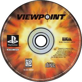 Artwork on the Disc for Viewpoint on the Sony Playstation.
