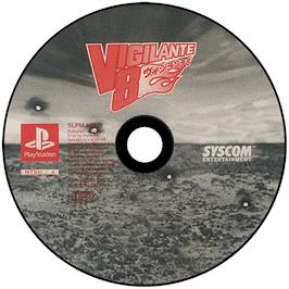 Artwork on the Disc for Vigilante 8: 2nd Offense on the Sony Playstation.