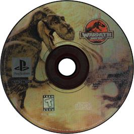 Artwork on the Disc for Warpath: Jurassic Park on the Sony Playstation.