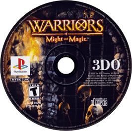 Artwork on the Disc for Warriors of Might and Magic on the Sony Playstation.