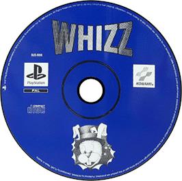 Artwork on the Disc for Whizz on the Sony Playstation.