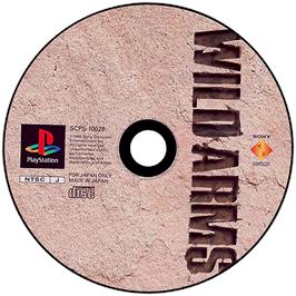 Artwork on the Disc for Wild Arms on the Sony Playstation.