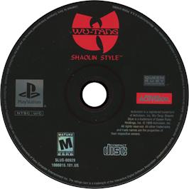 Artwork on the Disc for Wu-Tang: Shaolin Style on the Sony Playstation.