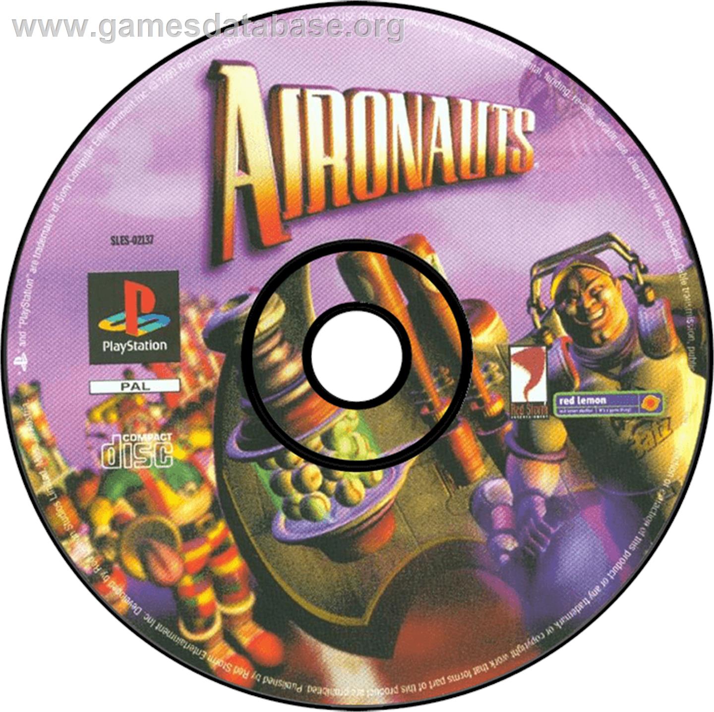 Aironauts - Sony Playstation - Artwork - Disc