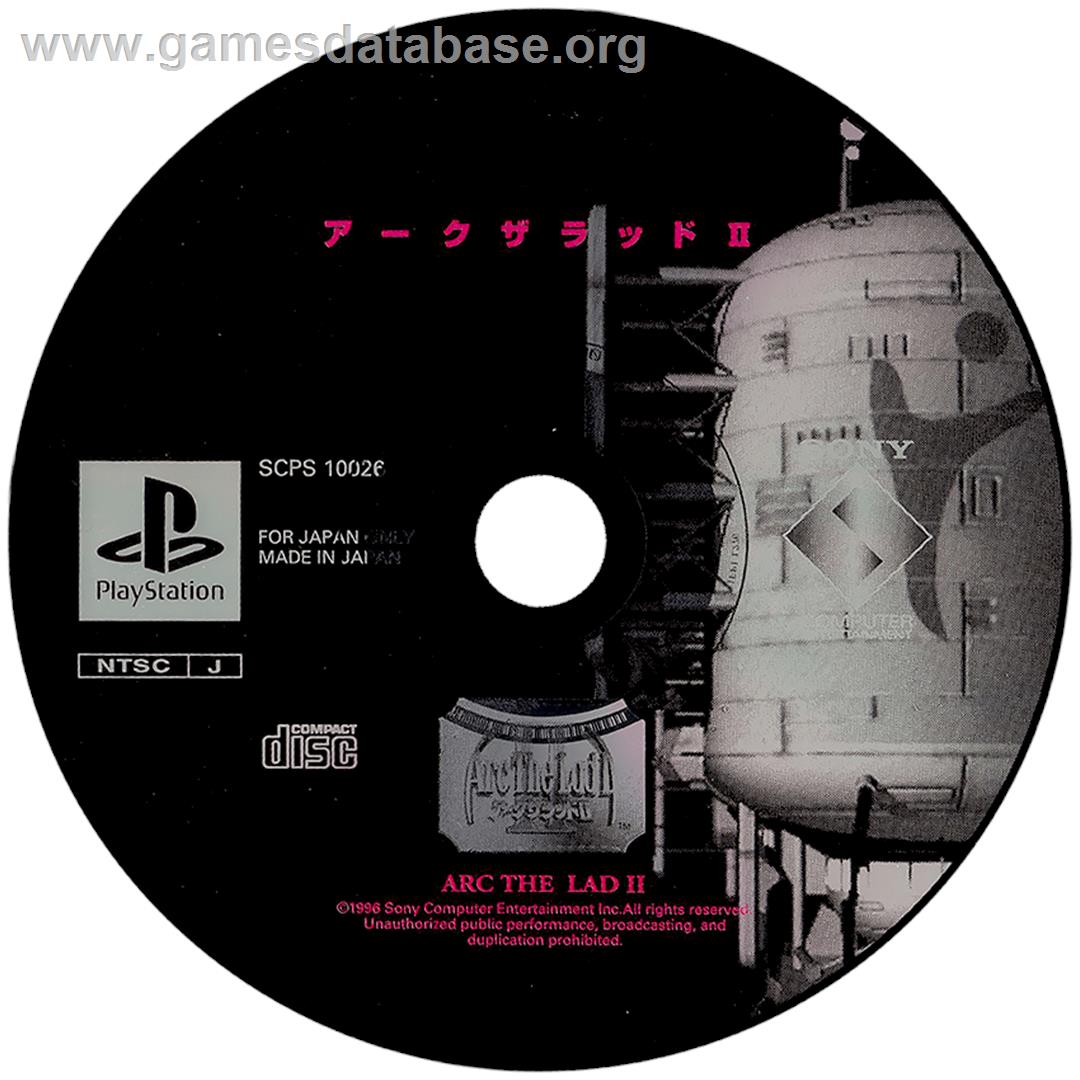 Arc the Lad II - Sony Playstation - Artwork - Disc
