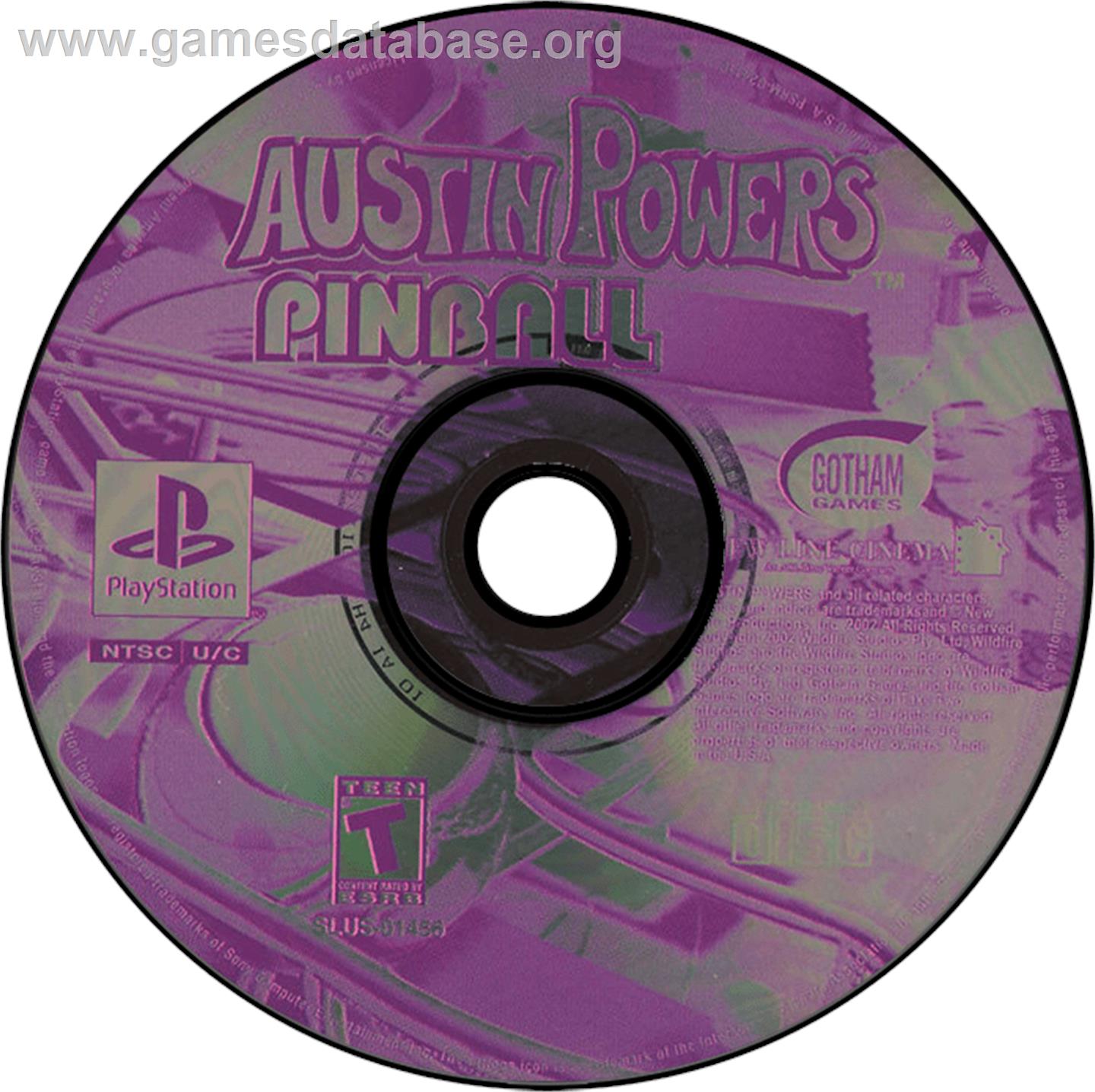 Austin Powers Pinball - Sony Playstation - Artwork - Disc