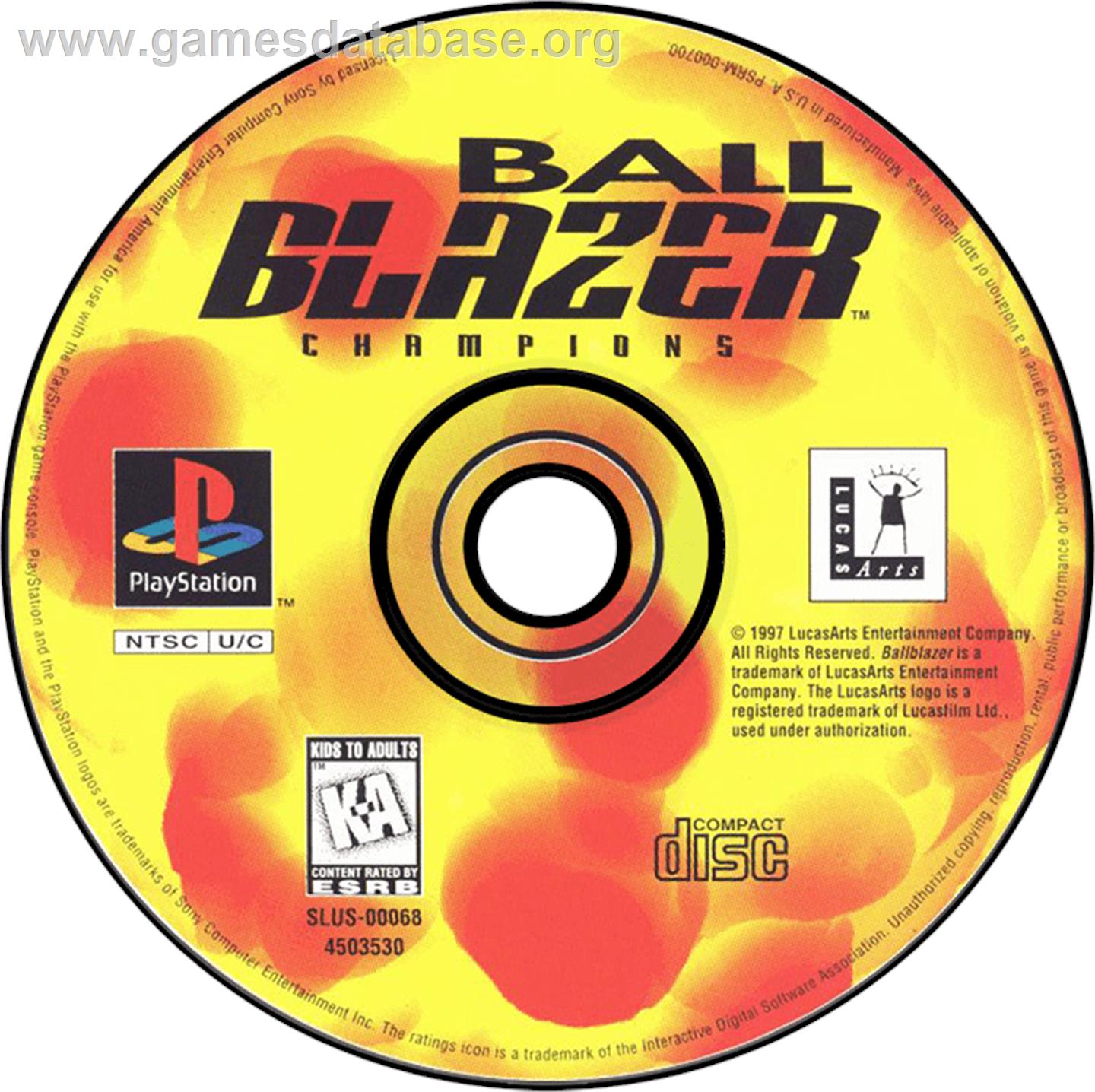 Ballblazer Champions - Sony Playstation - Artwork - Disc