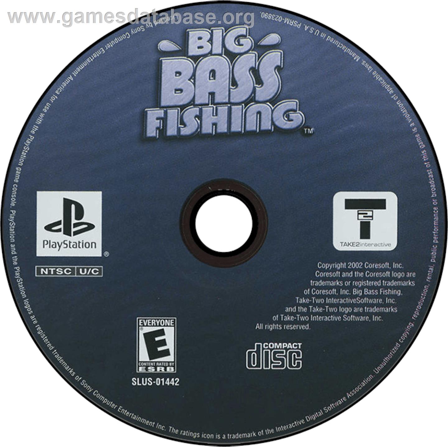 Big Bass Fishing - Sony Playstation - Artwork - Disc