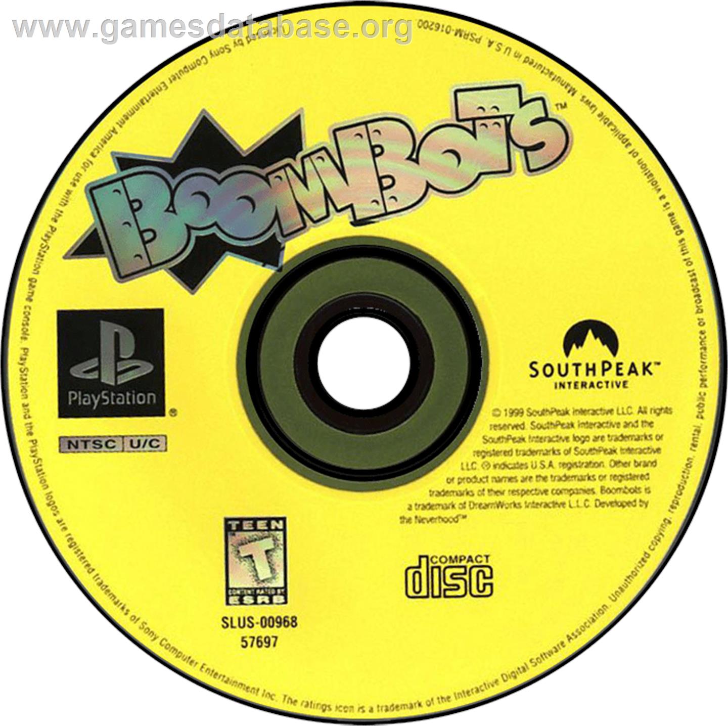 BoomBots - Sony Playstation - Artwork - Disc