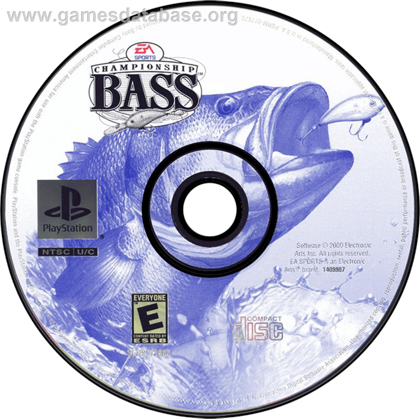 Championship Bass - Sony Playstation - Artwork - Disc