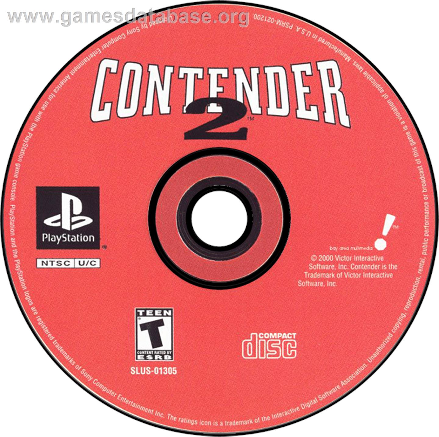 Contender 2 - Sony Playstation - Artwork - Disc