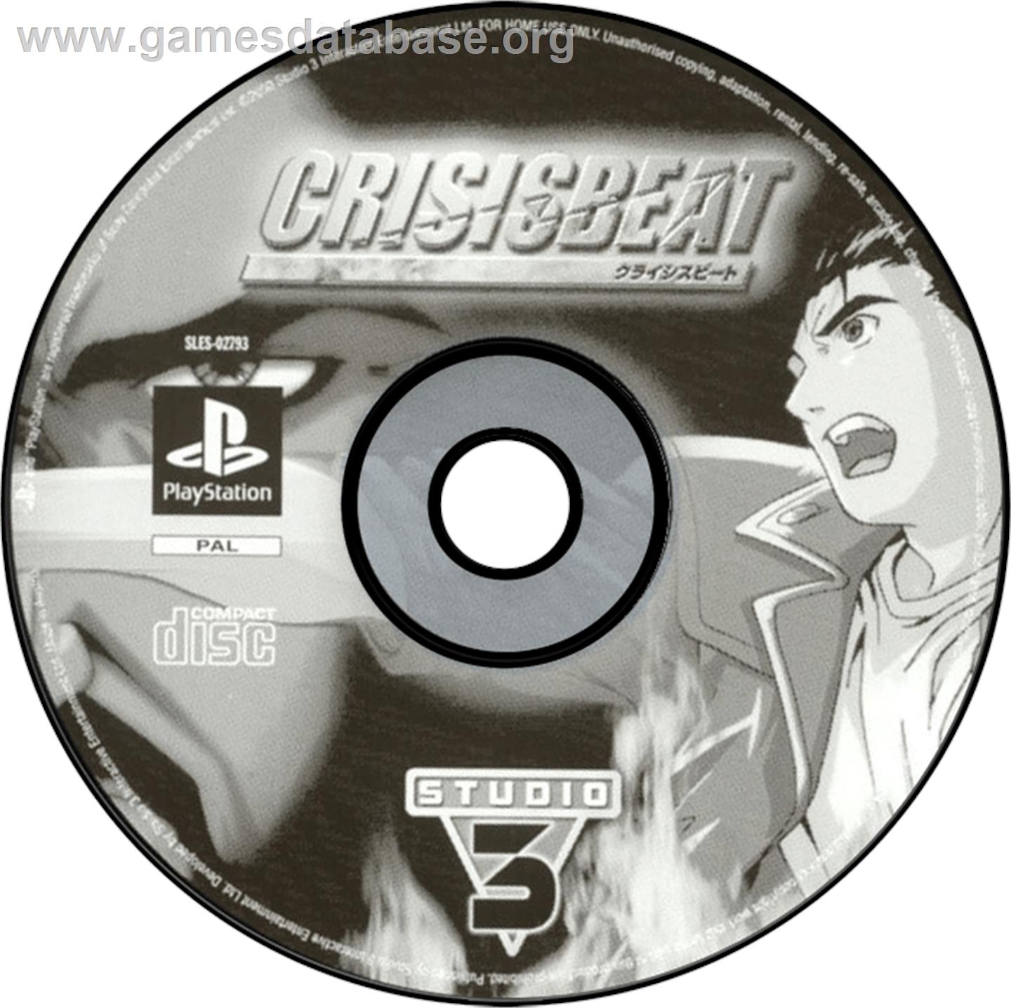 Crisis Beat - Sony Playstation - Artwork - Disc