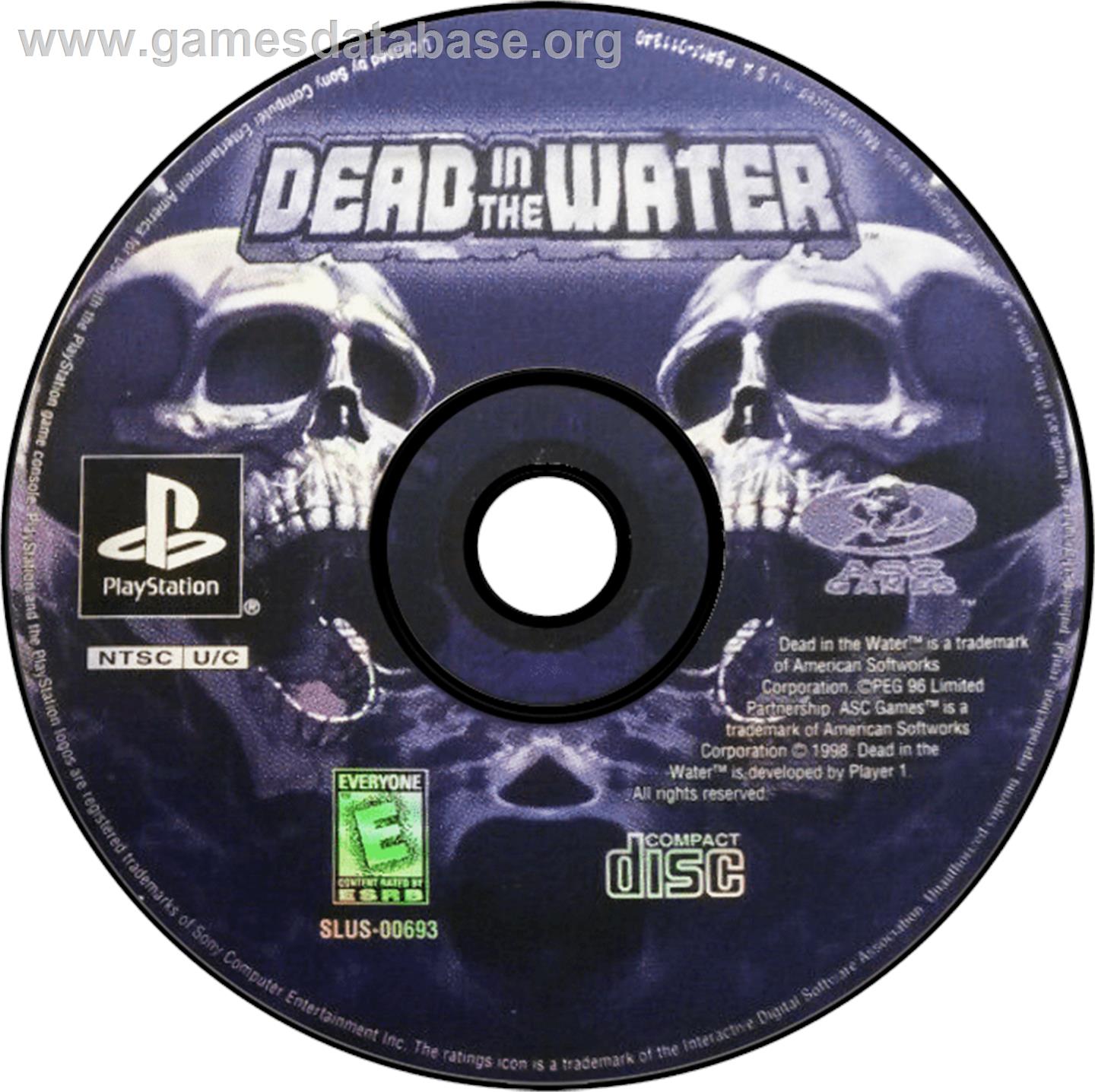 Dead in the Water - Sony Playstation - Artwork - Disc