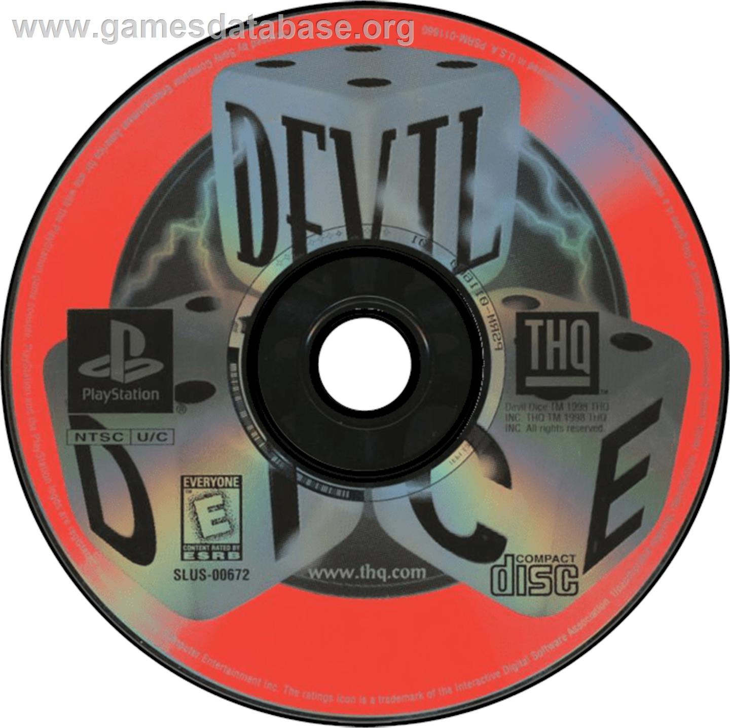Devil Dice - Sony Playstation - Artwork - Disc