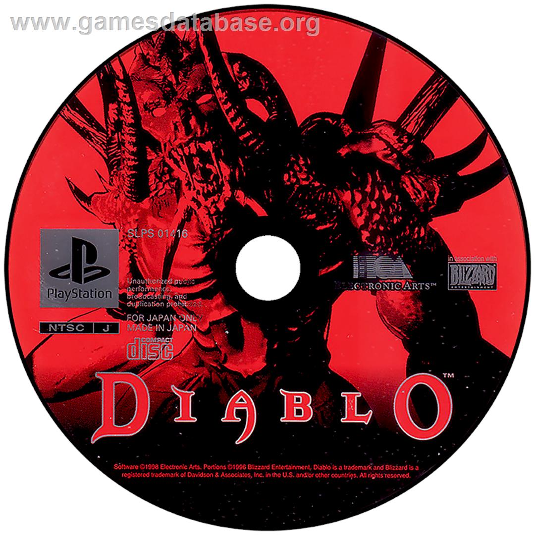 Diablo - Sony Playstation - Artwork - Disc