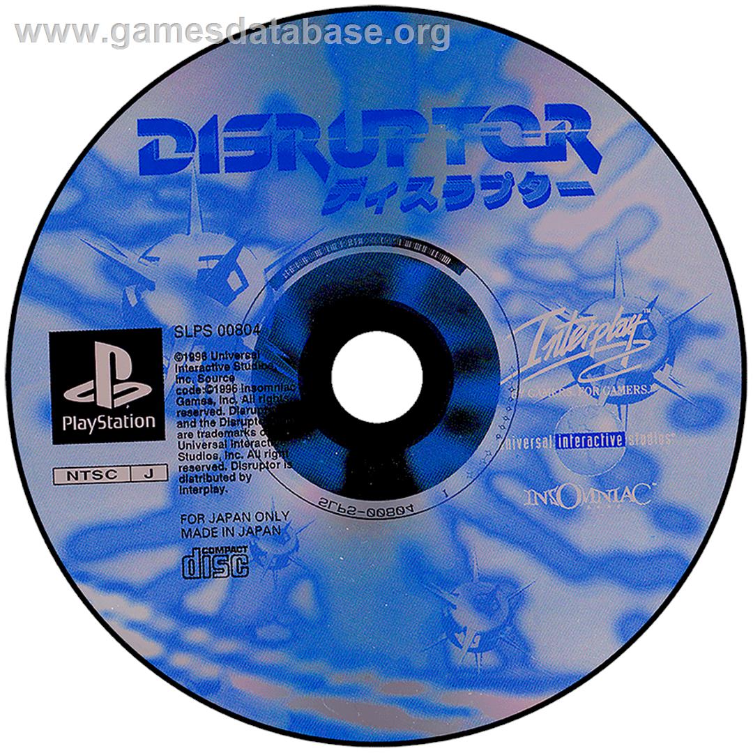 Disruptor - Sony Playstation - Artwork - Disc