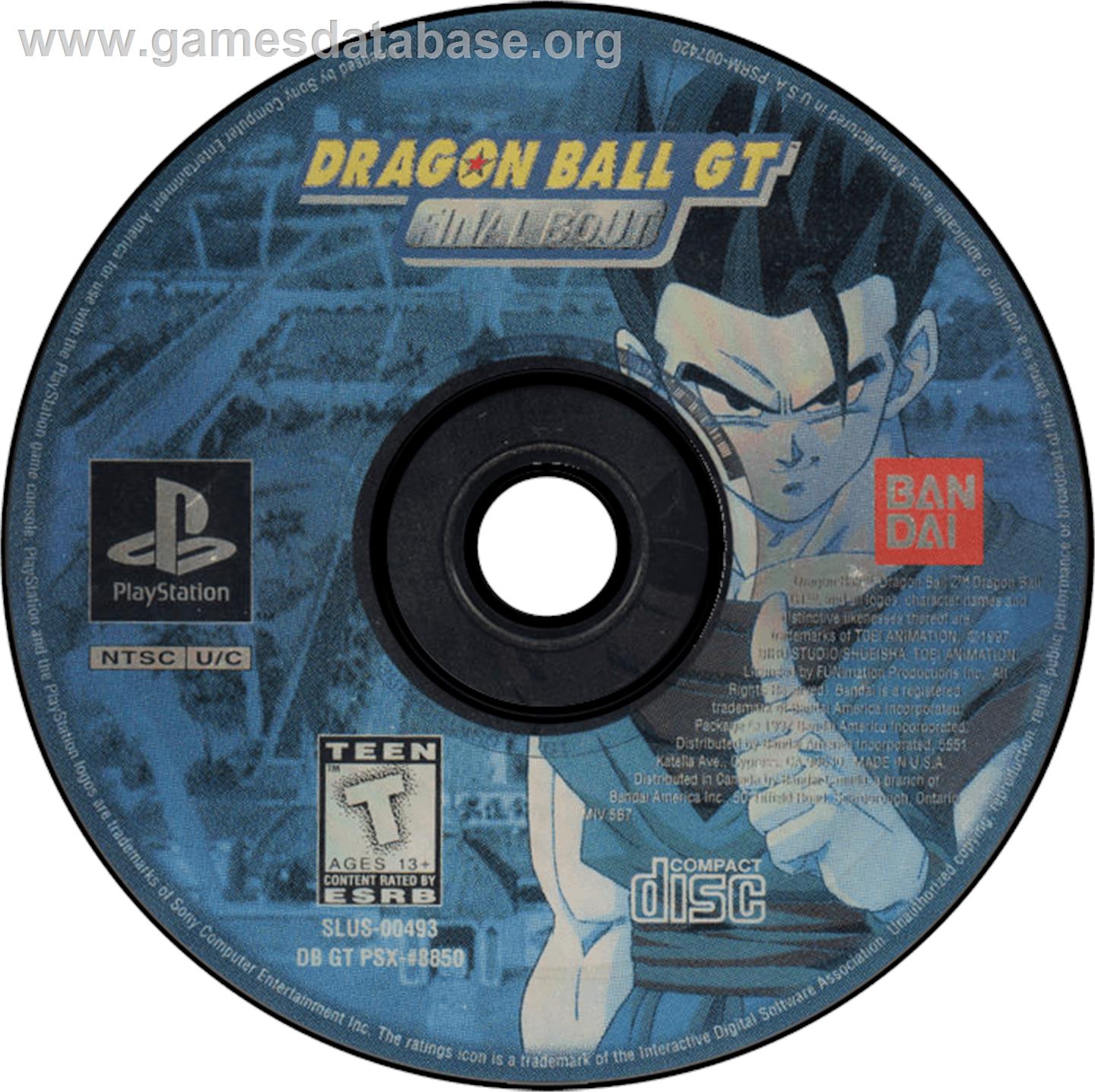 Dragon Ball GT: Final Bout - Sony Playstation - Artwork - Disc